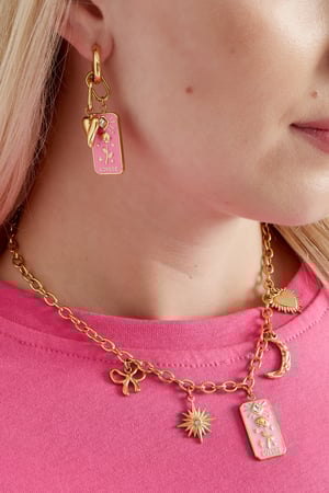 rose lovers charm necklace h5 Picture4